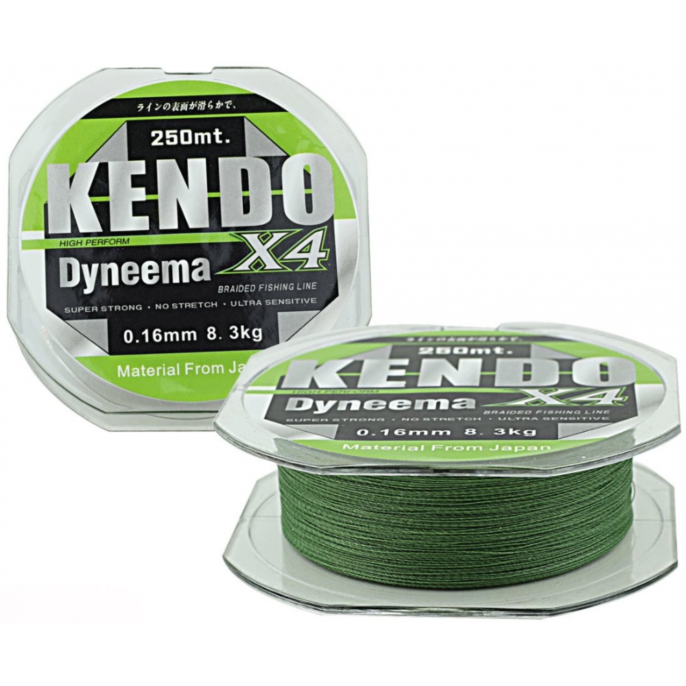 Kendo Dynema 4 Örgü 120Mt (Green) 0,16 mm
