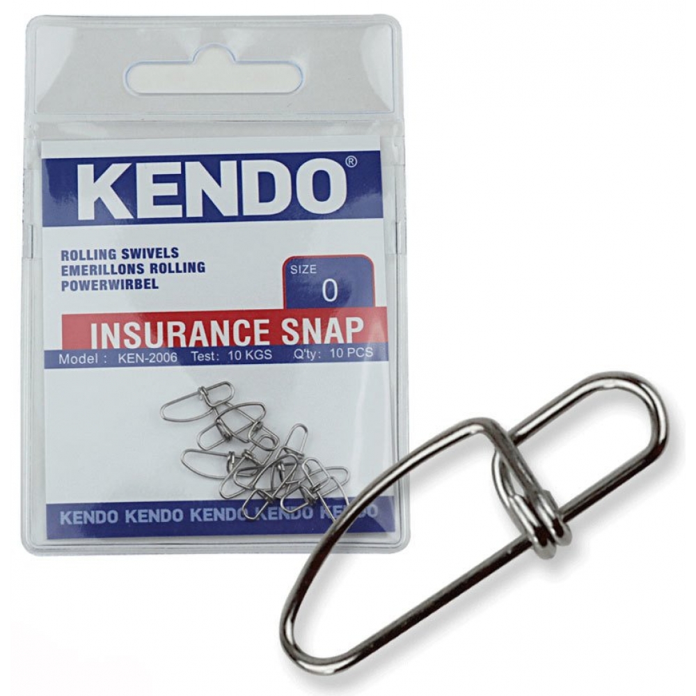 Kendo  Insurance Snap 00 no Adet 10 adet  (Rapala Klips)