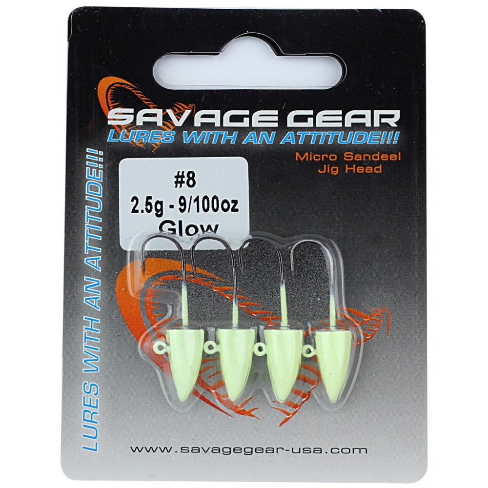 Savage gear LRF Micro sandeel jigghead 1,5g #8 4pcs