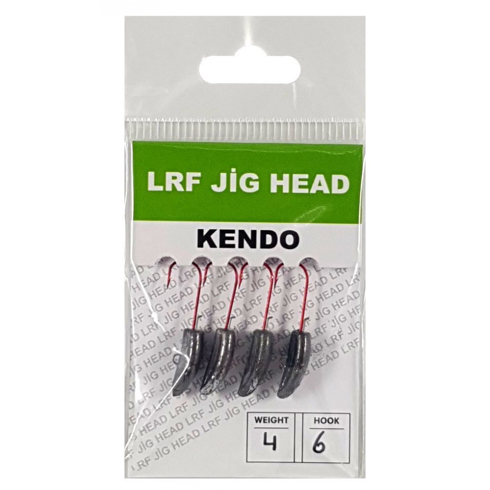 Kendo Lrf Jig Head Kırmızı İğneli 4 Adet #8 2 gr