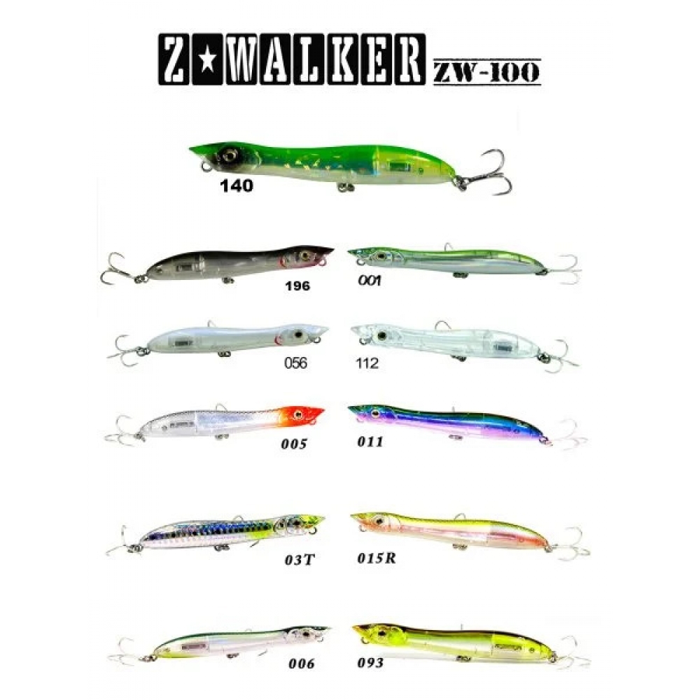 Fujin Z-Walker 100mm 11gr Su Üstü Maket Balık