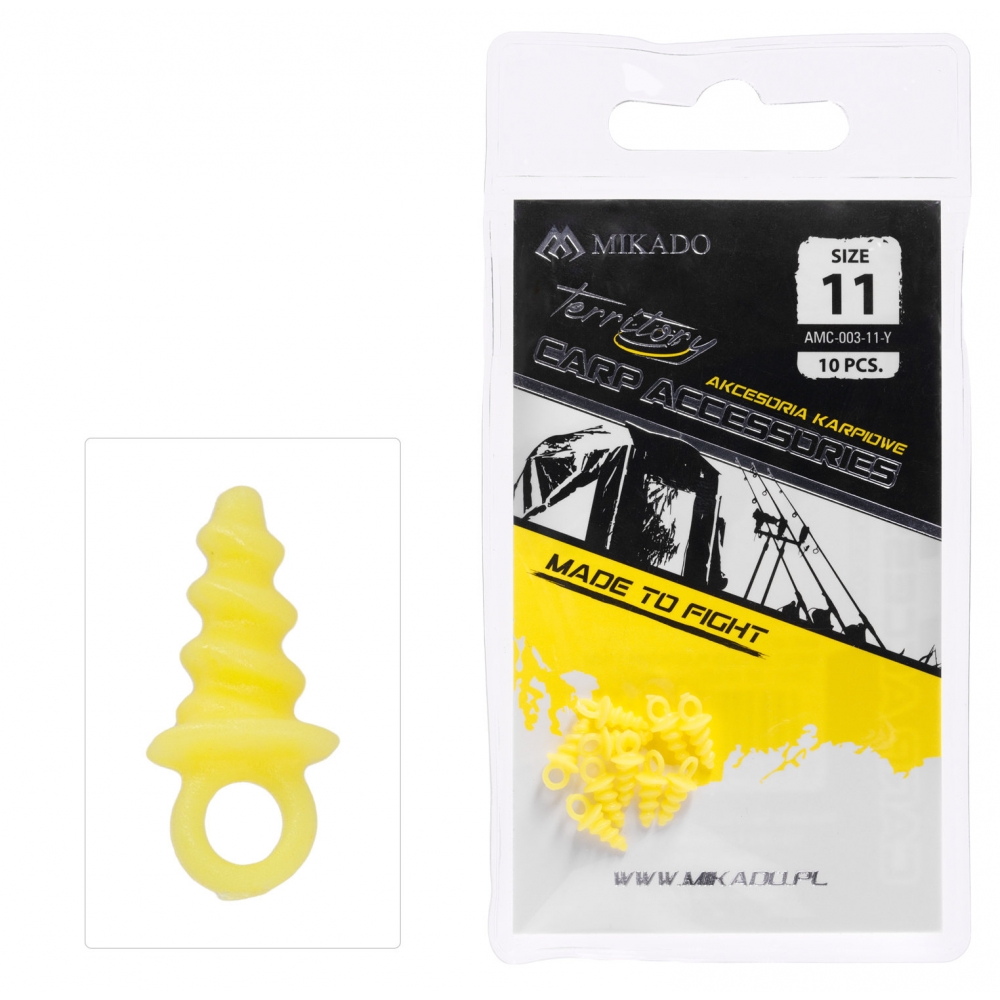 Mikado screw for boılıes plastıc 11 cm yellow 10 Adet