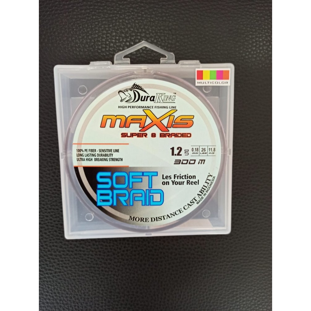 DURAKING Maxis S.soft 8x Braides 0,18mm 300m Fluo Green İp Mi̇si̇naDURAKING