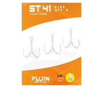 Fujin ST56 Üçlü Maket Balık İğnesi Nickel