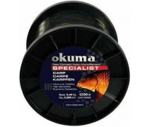Okuma Carp 1200 mt 25,00 lb 11,36 kg 0,40 mm Camou Misina