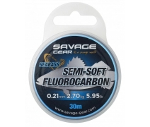 Savage Gear Semi-Soft Fluorocarbon Seabass 30 M Clear 0.39 MM 8.04 KG 17.72 LB