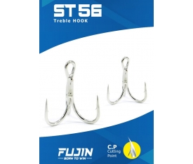 Fujin ST56 Üçlü Maket Balık İğnesi Nickel