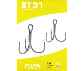 Fujin ST31 Üçlü Maket Balık Kancası Nickel