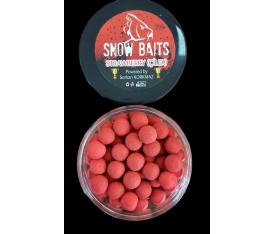 Snow Baits Strawberry (Çilek) 12mm Pop Up Yüzen Yem Vişne Kırmızı