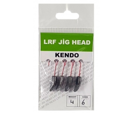 Kendo Lrf Jig Head Kırmızı İğneli 4 Adet #8 1,5 gr