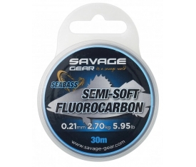 Savage Gear Semi-Soft Fluorocarbon Seabass 30 M Clear 0.29 MM 4.79 KG 10.56 LB