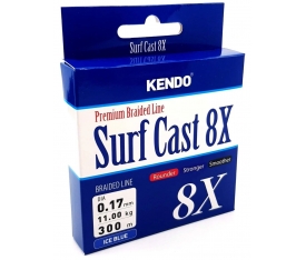 Kendo Surf Cast 8X Fıghtıng 300 mt Örgü İp ( ICE BLUE) 0,13mm