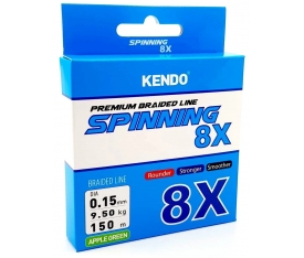 Kendo Spinning 8X Fighting 150 mt Örgü ip (Apple Green) 0,17mm