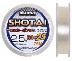 Okuma Shotai Fluorocarbon 75 mt 0,205 mm