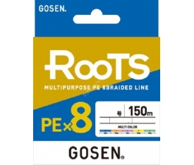 Gosen X8 Roots PE 8 Örgü Spin İp Misina 150mt Multi Color 0,6 PE