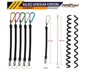 	PORTFİSH KARABİNALI BALIKÇI AKSESUAR KORDONU