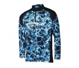Savage Gear Marine UV Long Sleeve Tee Sea Blue Uzun Kollu Tişört L