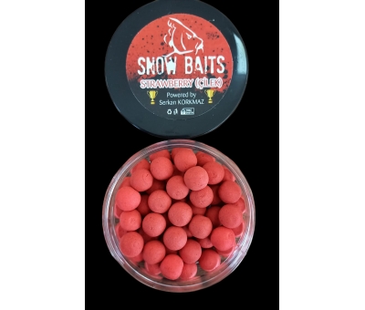 Snow Baits Strawberry (Çilek) 12mm Pop Up Yüzen Yem Vişne Kırmızı