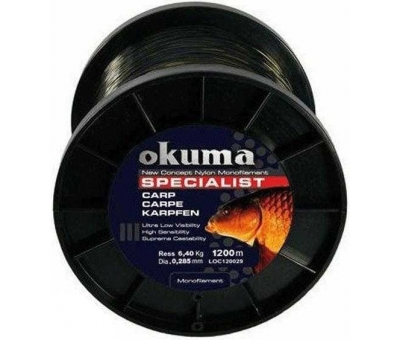 Okuma Carp 1200 mt 17,00 lb 7.73 kg 0,34 mm Camou Misina