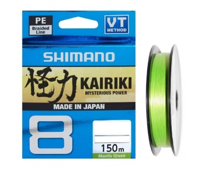 Shimano Kairiki 8X 150 M Mantis Green Örgü İp Misina