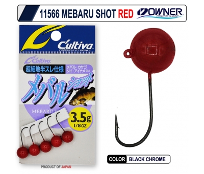  Cultiva 11566 Mebaru Shot Red Lrf Jighead 0,9 Gr