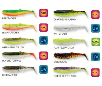Savage Gear Cannibal Shad 10cm 9gr Sahte Balık FİRECRACKER